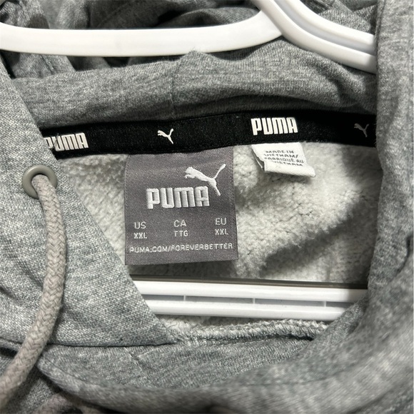 Puma Gray Sweatshirt Classic Athletic Wear - Picture 3 of 4